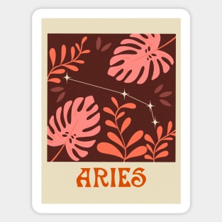 Abstract Aries Zodiac Sticker